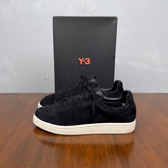Adidas Y-3 Yohji Yamamoto Yohji Court in Black, Black, White F99791 Men's US 8 - Picture 1 of 8